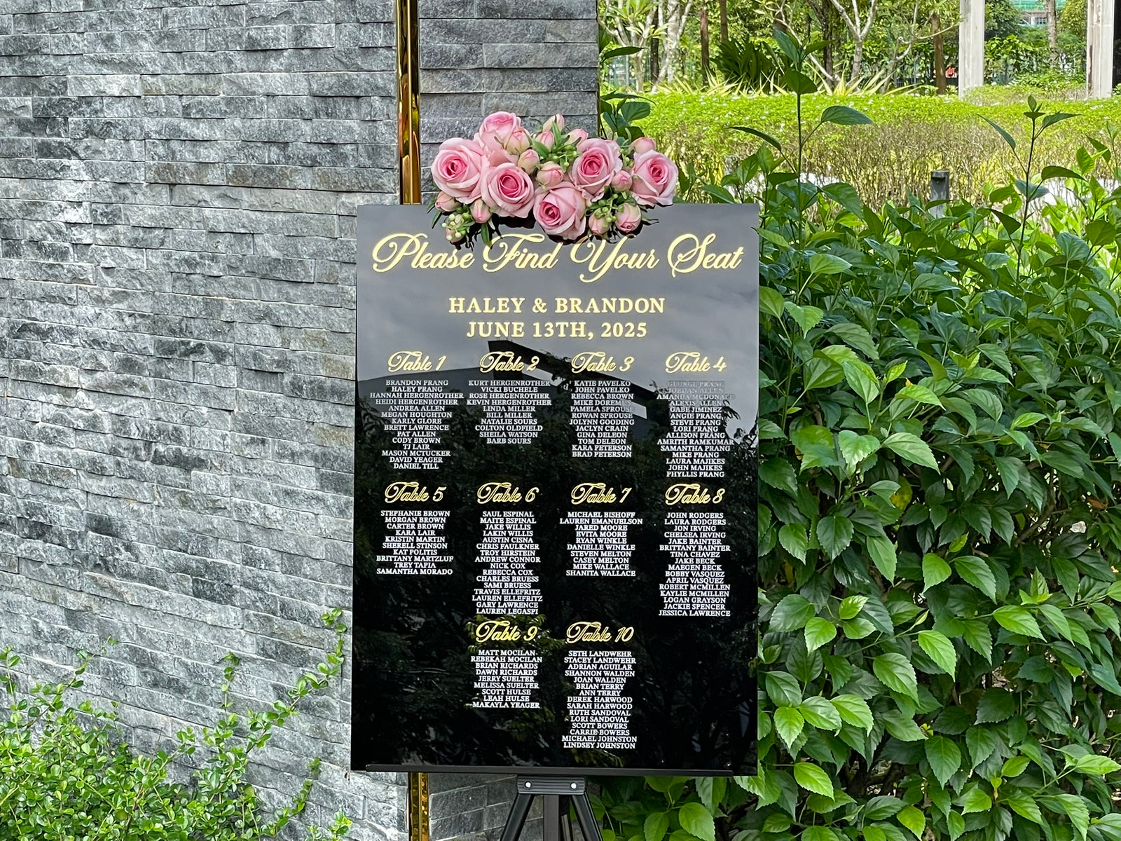 Please Find Your Seat Wedding Seating Chart Sign